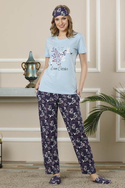Dream Catcher Desenli Sabahlıklı Pijama Takımı - 2